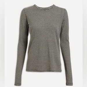 Isabel Marant Etoile Kaaron Crewneck Long-Sleeve Striped Linen Shirt